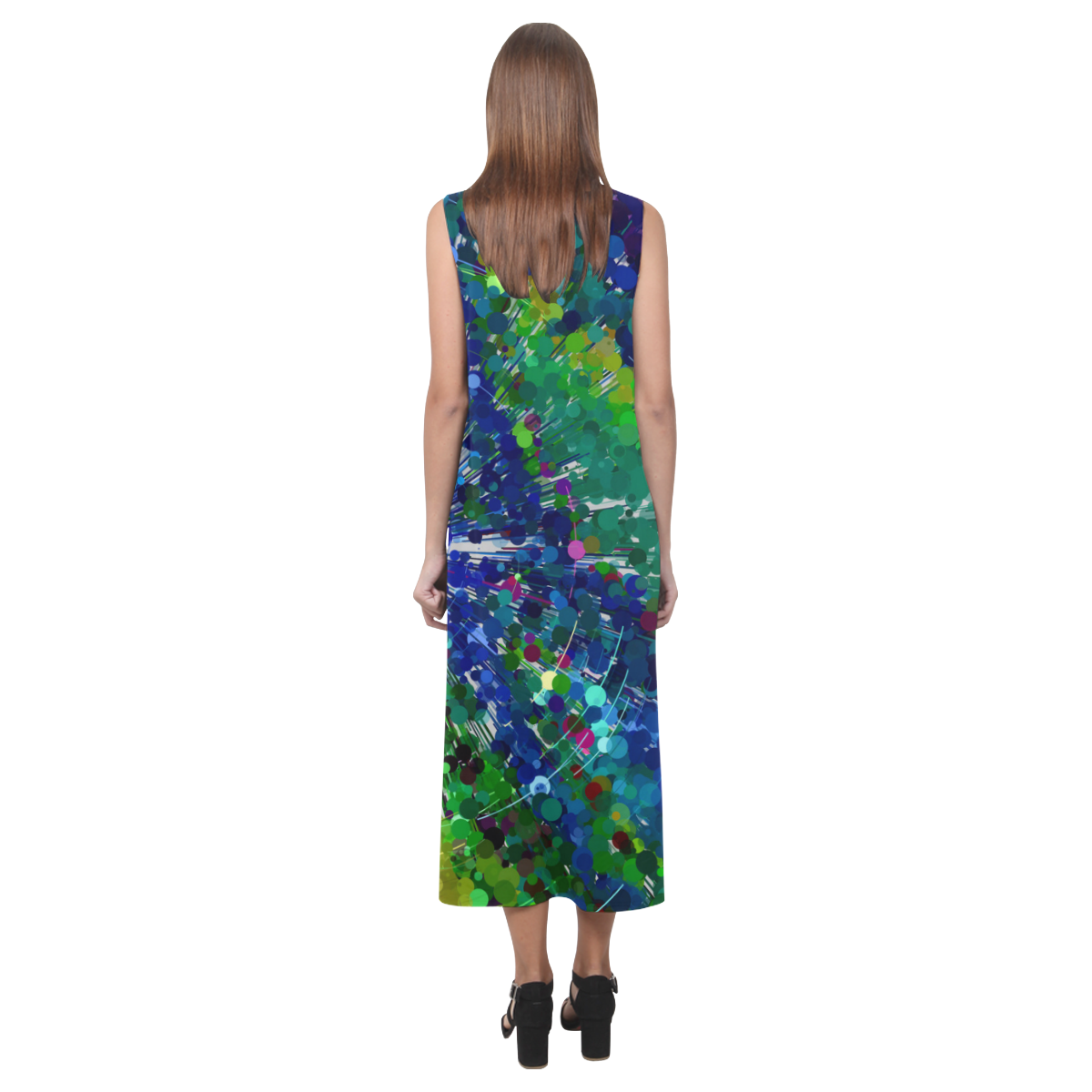 pattern20160801a Phaedra Sleeveless Open Fork Long Dress (Model D08)