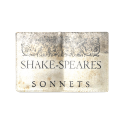 Shakespeare's Sonnets Men's Leather Wallet (Model 1612)