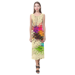 Textured by Artdream Phaedra Sleeveless Open Fork Long Dress (Model D08)