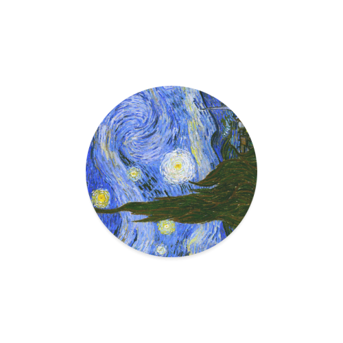 Van Gogh Starry Night Tree Round Coaster