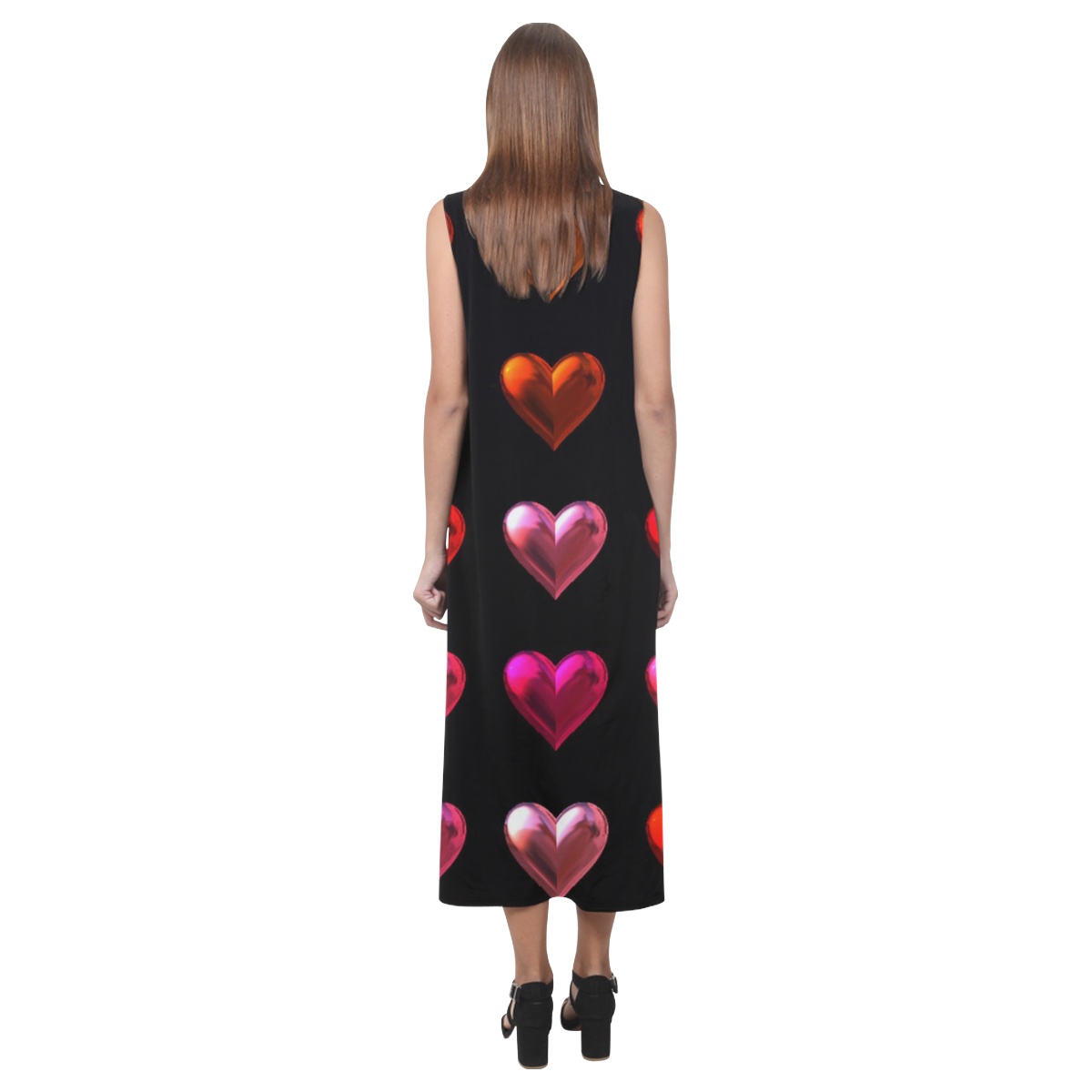 shiny hearts 9 Phaedra Sleeveless Open Fork Long Dress (Model D08)