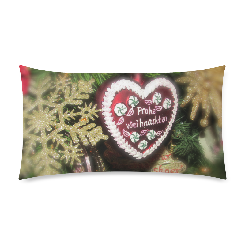 Xmas heart by Martina Webster Custom Rectangle Pillow Case 20"x36" (one side)