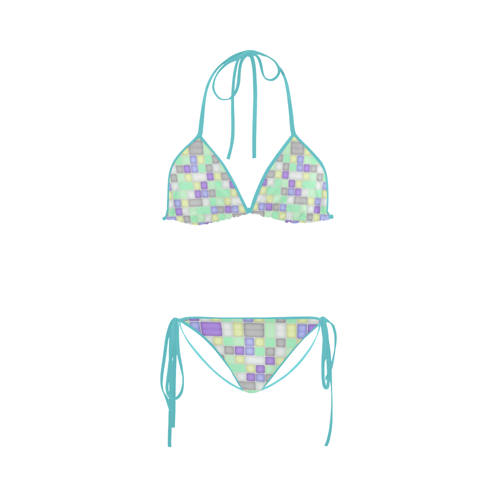 Squares Custom Bikini Swimsuit