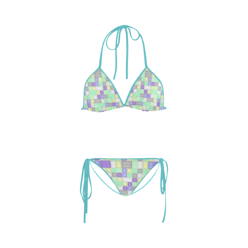Squares Custom Bikini Swimsuit
