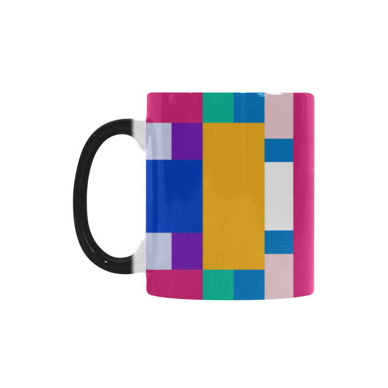 Rectangles Custom Morphing Mug