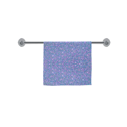 Blue glitter Custom Towel 16"x28"