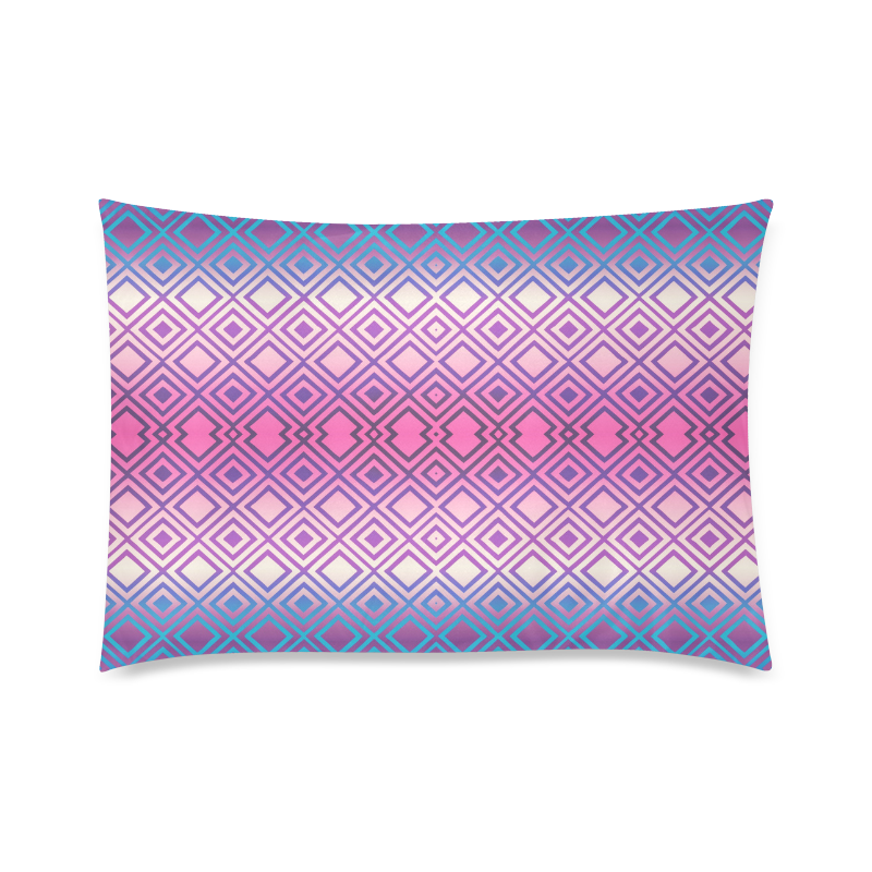 Geometric Custom Zippered Pillow Case 20"x30"(Twin Sides)