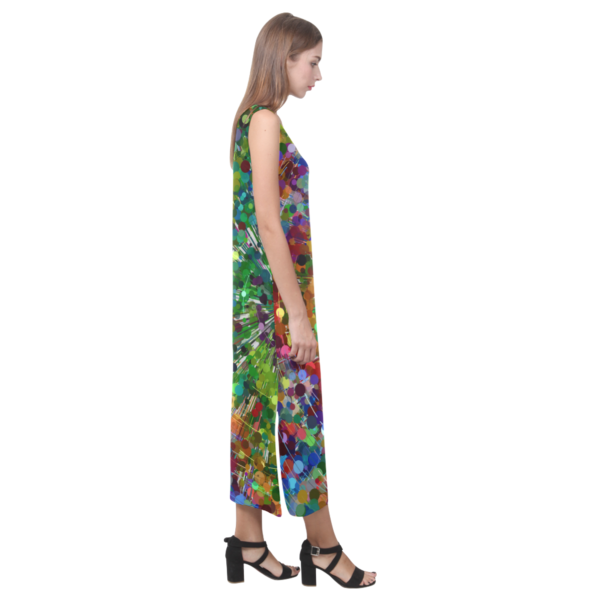 pattern20160801b Phaedra Sleeveless Open Fork Long Dress (Model D08)