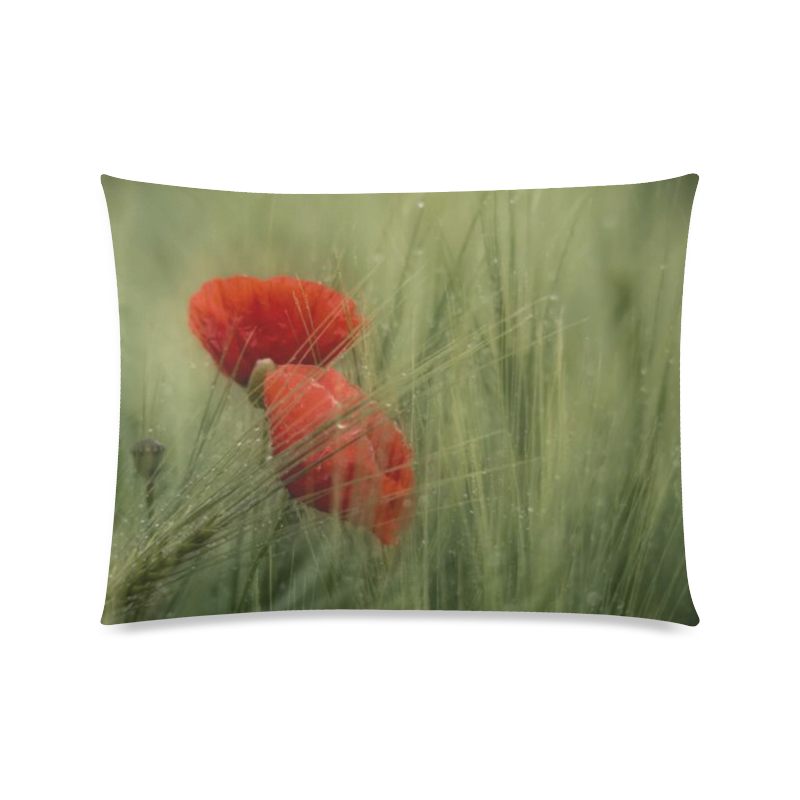 Poppy Custom Picture Pillow Case 20"x26" (one side)