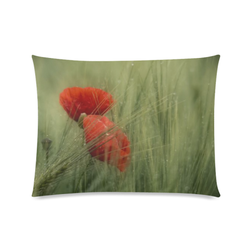 Poppy Custom Picture Pillow Case 20"x26" (one side)