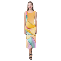 Wild Flowers by Artdream Phaedra Sleeveless Open Fork Long Dress (Model D08)