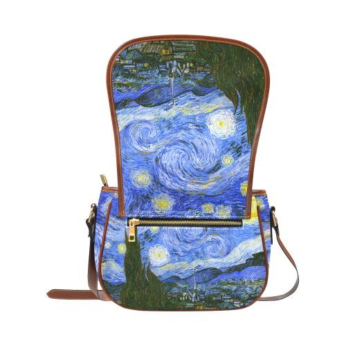 Van Gogh Starry Night Saddle Bag/Large (Model 1649)