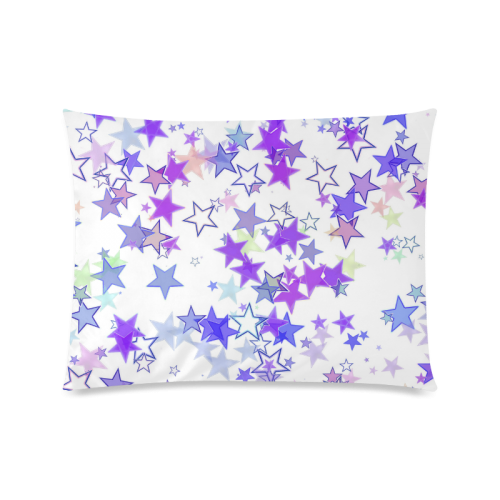 Stars Custom Zippered Pillow Case 20"x26"(Twin Sides)