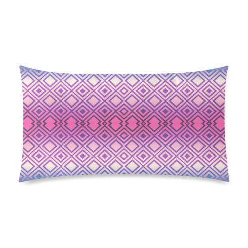 Geometric Rectangle Pillow Case 20"x36"(Twin Sides)