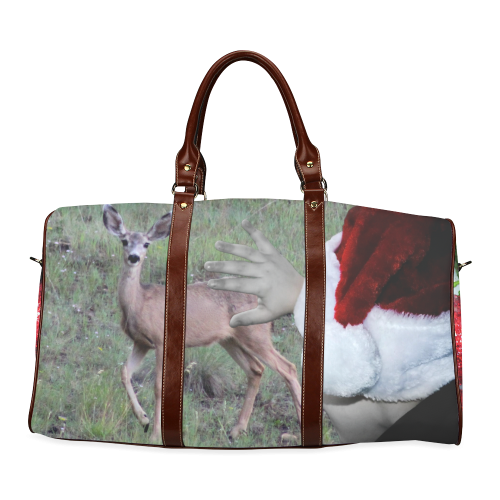 Christmas Deer by Martina Webster Waterproof Travel Bag/Small (Model 1639)