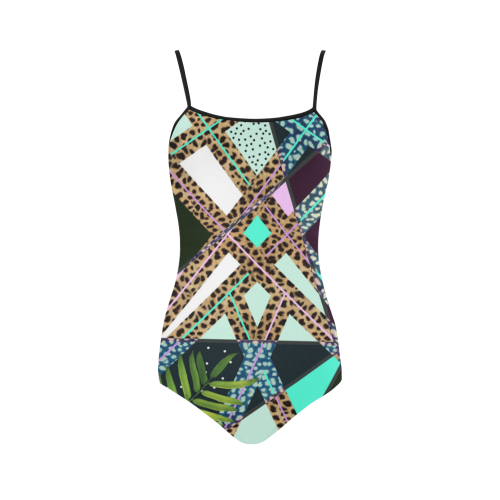 africa tropical swimsuit Strap Swimsuit ( Model S05)