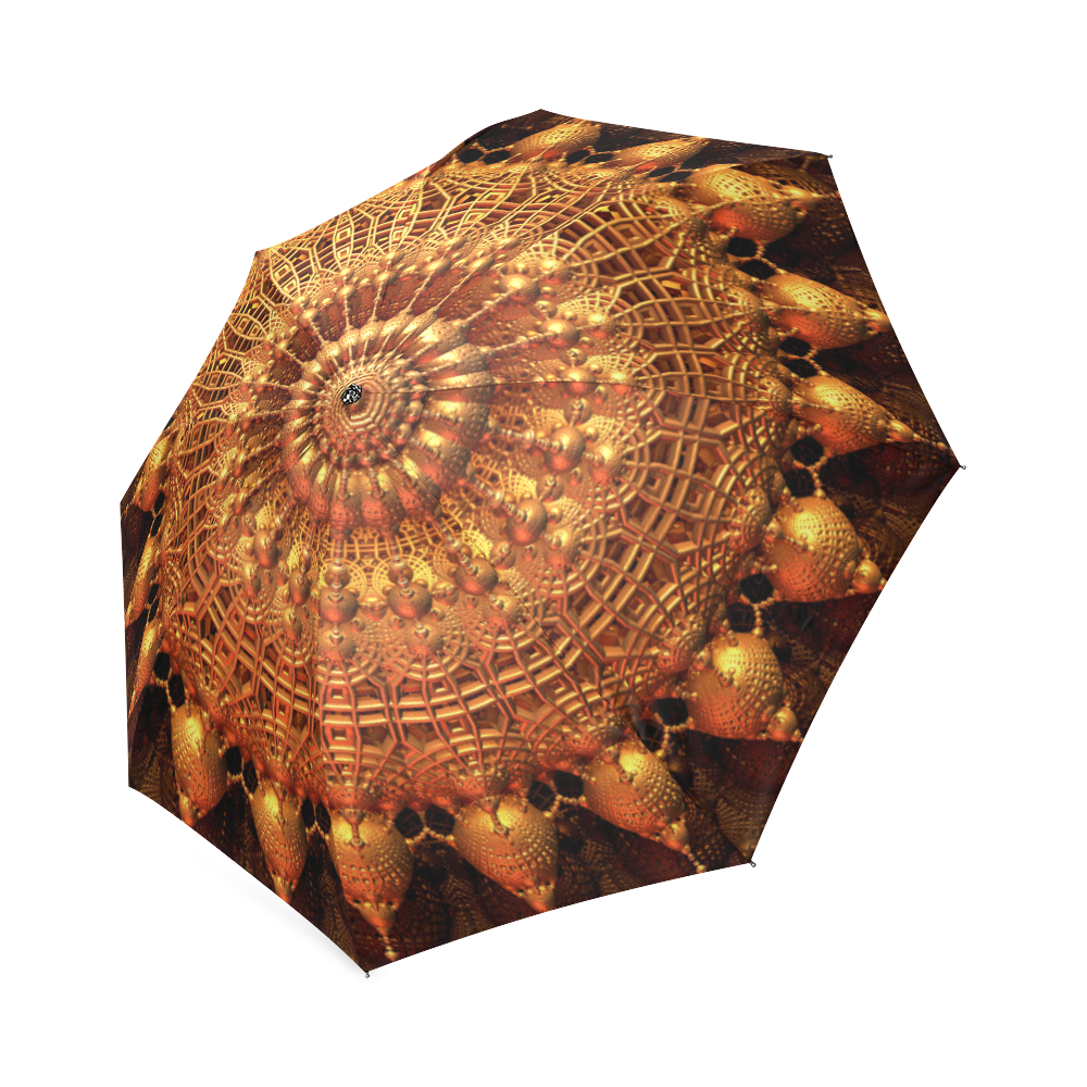 Sun Spur Fractal Mandala Foldable Umbrella (Model U01)
