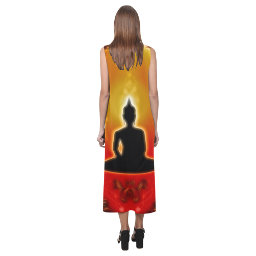 Buddha Phaedra Sleeveless Open Fork Long Dress (Model D08)