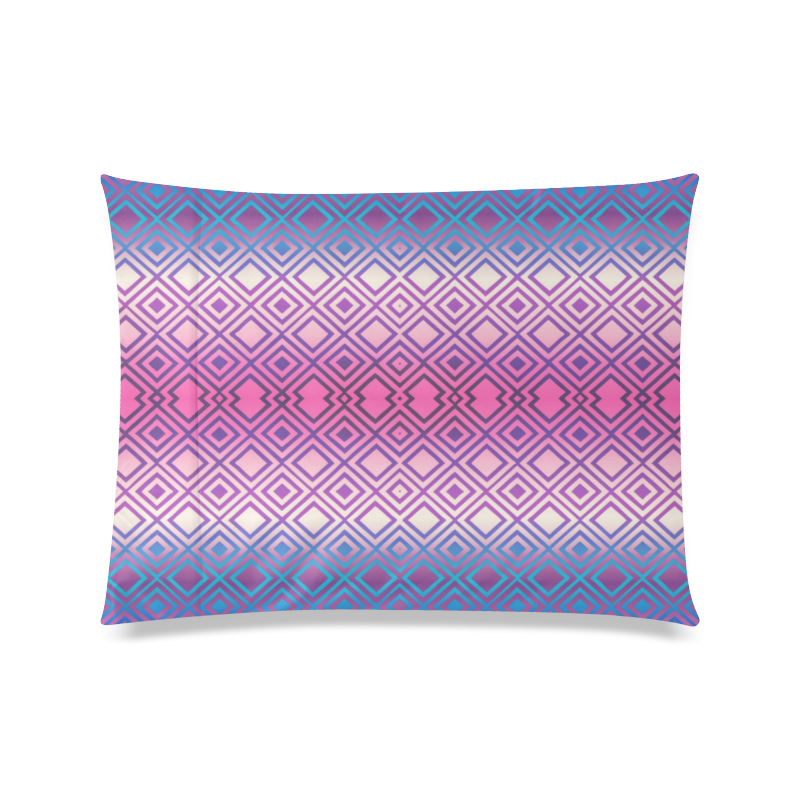 Geometric Custom Zippered Pillow Case 20"x26"(Twin Sides)