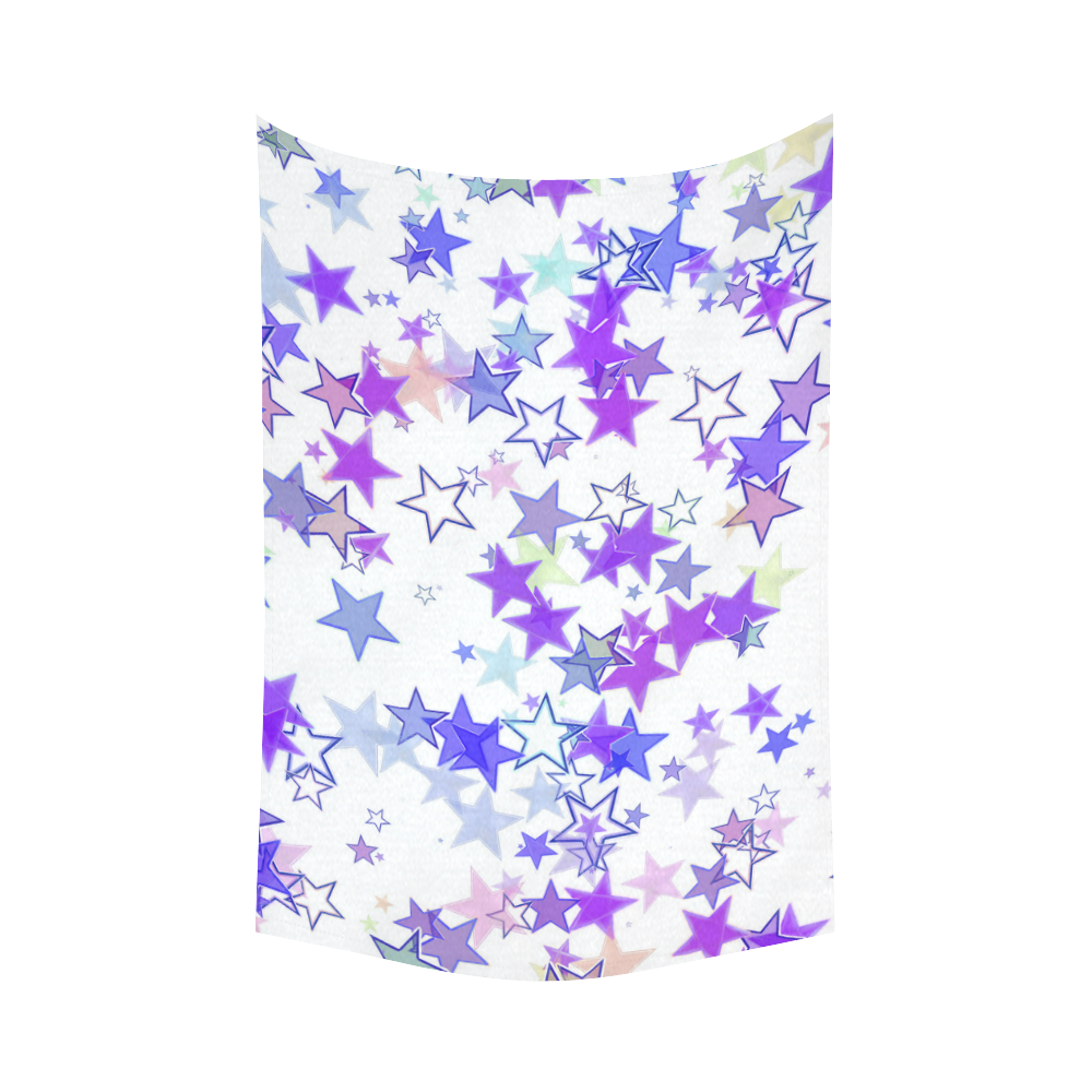 Stars Cotton Linen Wall Tapestry 60"x 90"