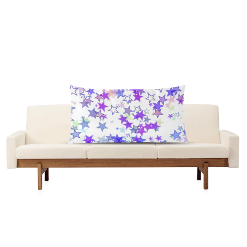 Stars Rectangle Pillow Case 20"x36"(Twin Sides)