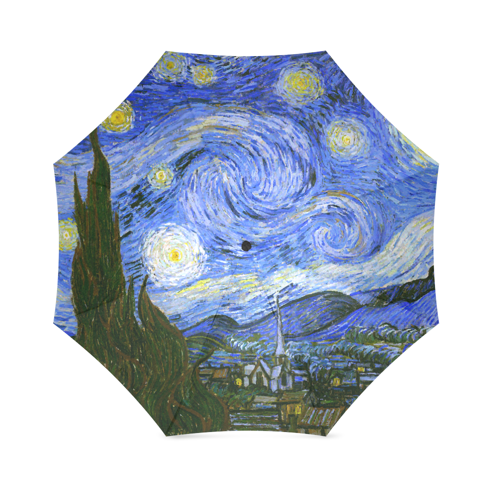 Van Gogh Starry Night Foldable Umbrella (Model U01)