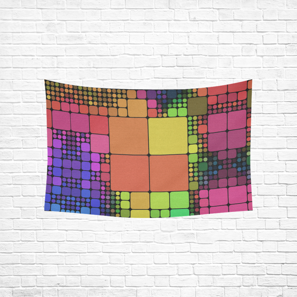 Disco Cotton Linen Wall Tapestry 60"x 40"