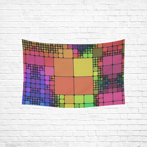 Disco Cotton Linen Wall Tapestry 60"x 40"