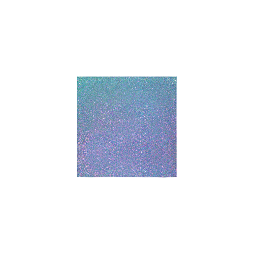 Blue glitter Square Towel 13“x13”