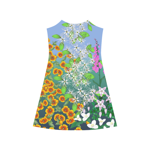 California Wildflowers by Aleta Alcestis Slip Dress (Model D05)
