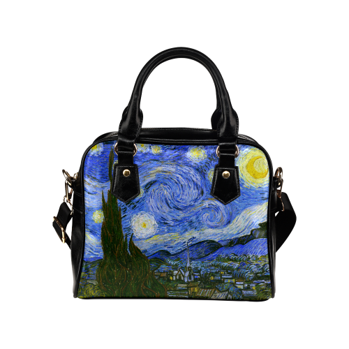 Van Gogh Starry Night Shoulder Handbag (Model 1634)