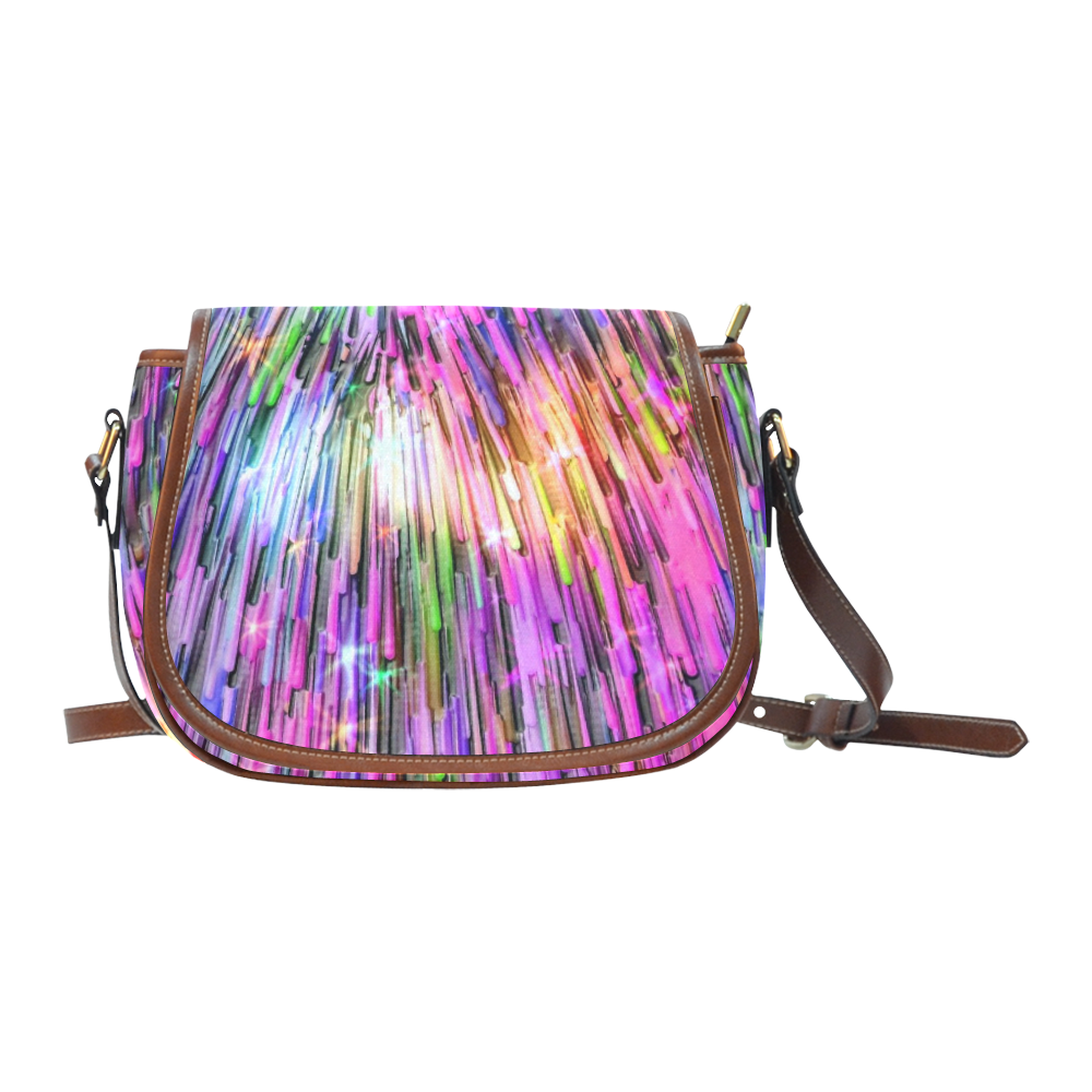 Glowing Times by Artdream Saddle Bag/Large (Model 1649)