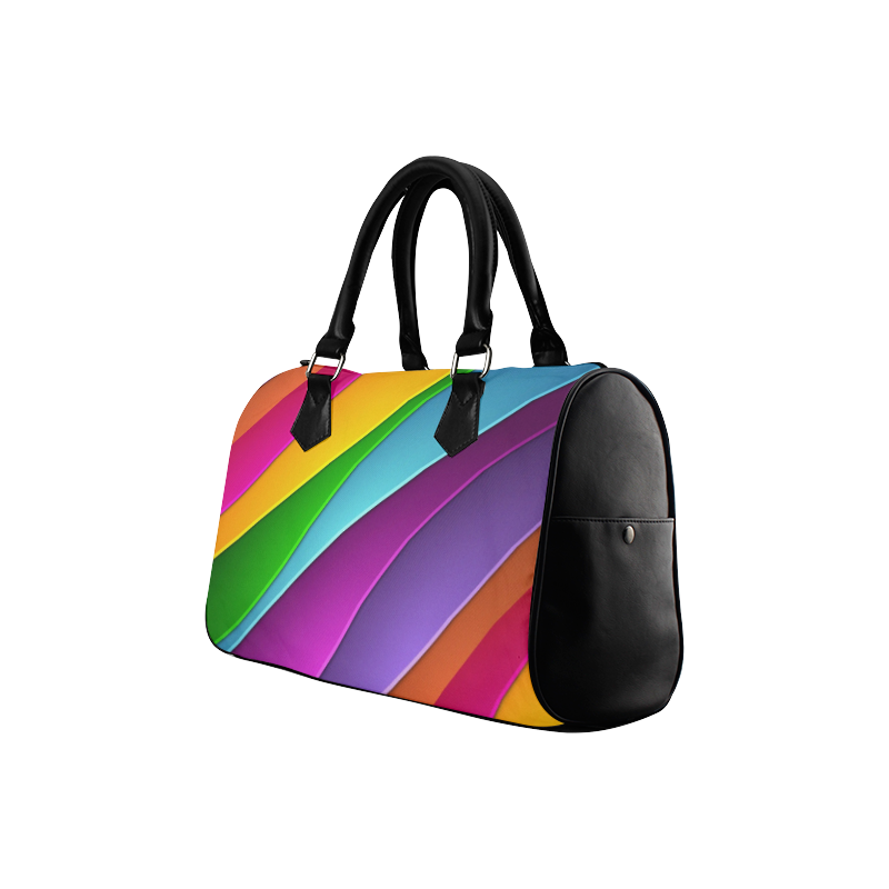 Layered Rainbow Boston Handbag (Model 1621)