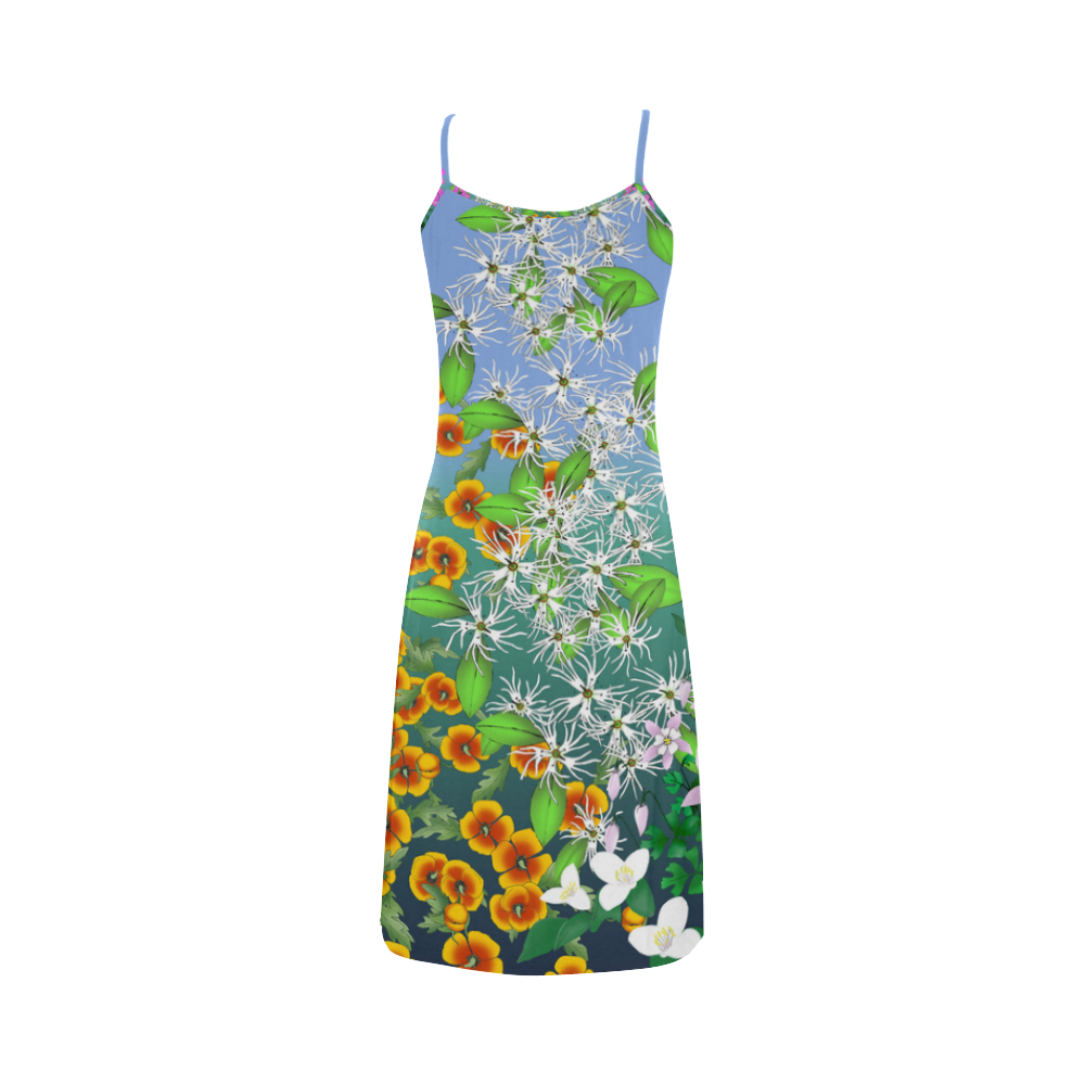 California Wildflowers by Aleta Alcestis Slip Dress (Model D05)