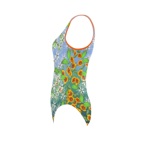 California Wildflowers by Aleta Vest One Piece Swimsuit (Model S04)