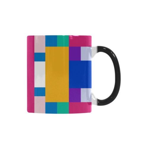 Rectangles Custom Morphing Mug