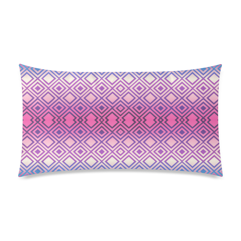 Geometric Rectangle Pillow Case 20"x36"(Twin Sides)