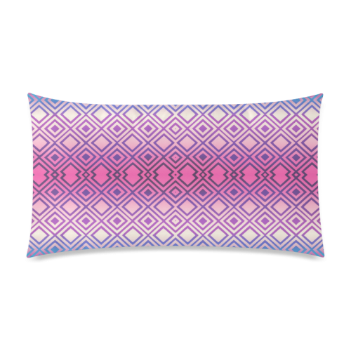 Geometric Rectangle Pillow Case 20"x36"(Twin Sides)