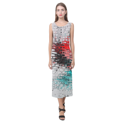 Textured by Artdream Phaedra Sleeveless Open Fork Long Dress (Model D08)