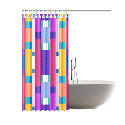 Rectangles Shower Curtain 60"x72"