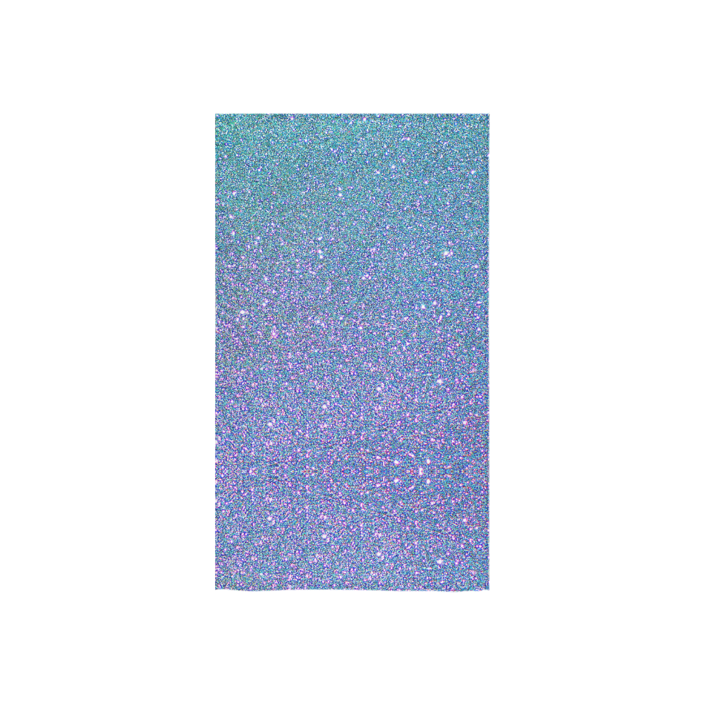 Blue glitter Custom Towel 16"x28"