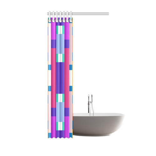Rectangles Shower Curtain 36"x72"