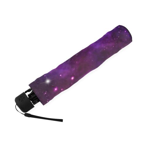 Midnight Blue Purple Galaxy Foldable Umbrella (Model U01)