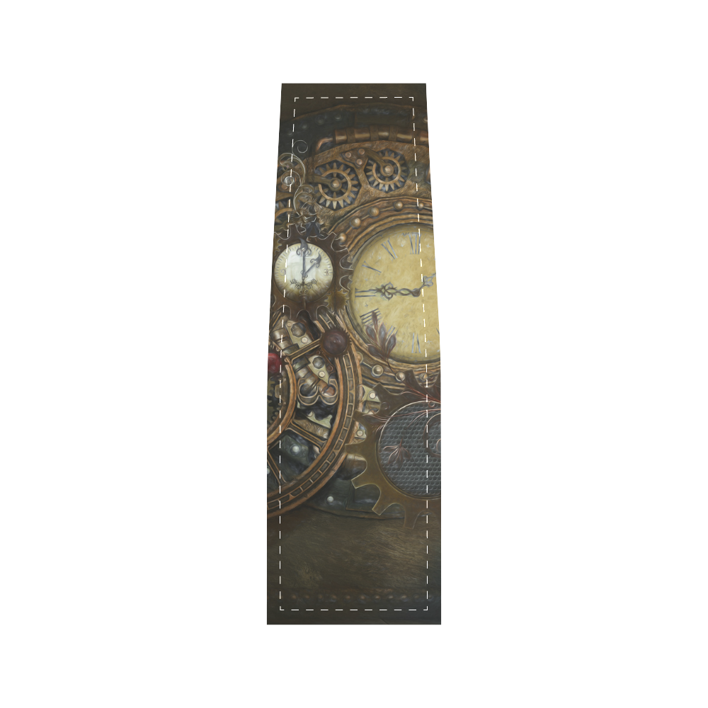 Painting Steampunk clocks and gears Saddle Bag/Small (Model 1649) Full Customization