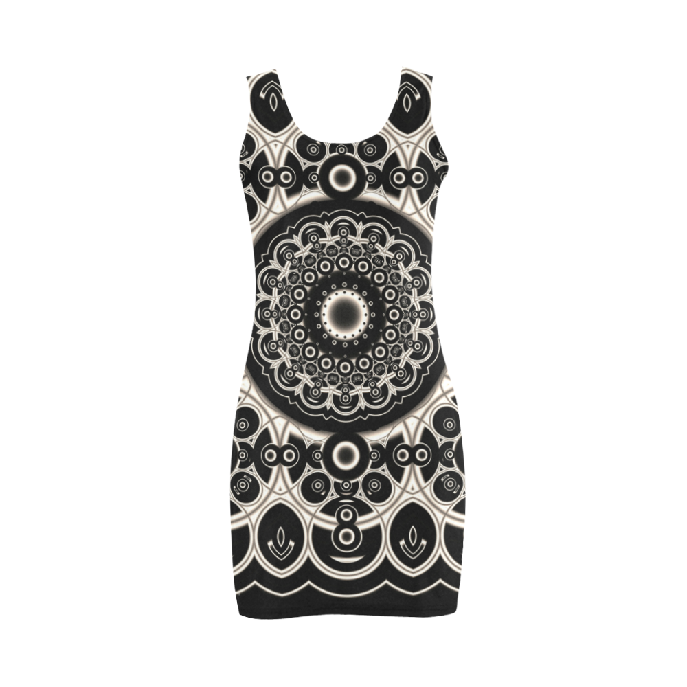 Black Lace Medea Vest Dress (Model D06)