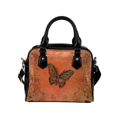 Wonderful butterflies, decorative design Shoulder Handbag (Model 1634)