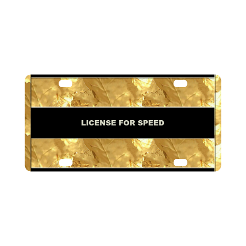 License for Speed Stripes Classic License Plate