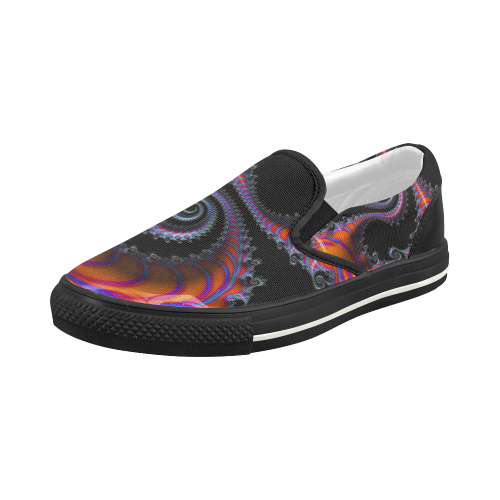 Rock Candy Spiral Women's Slip-on Canvas Shoes (Model 019)
