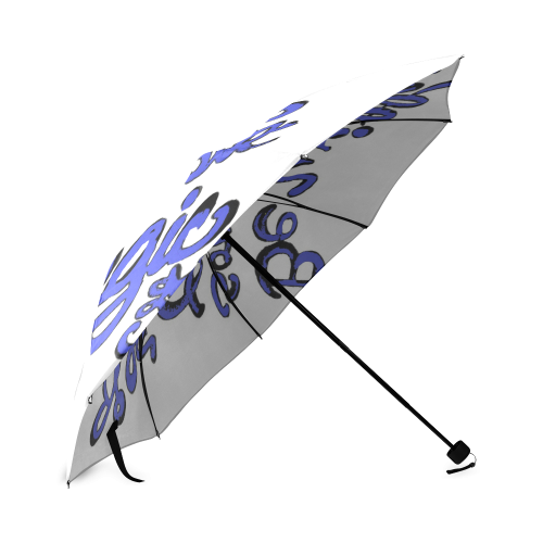 be with someone blue Foldable Umbrella (Model U01)