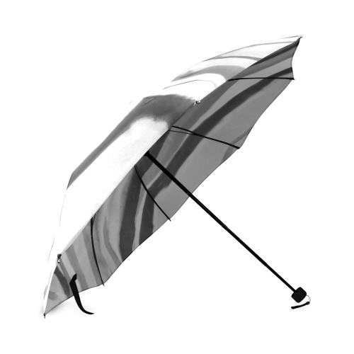 Black and White SHADOW OF OURSELVES Foldable Umbrella (Model U01)